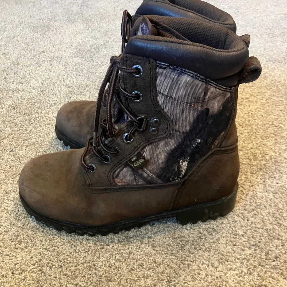 RedHead Youth 6M 600g Thinsulate Waterproof Camo Hunting Boots Brown Womens 7.5